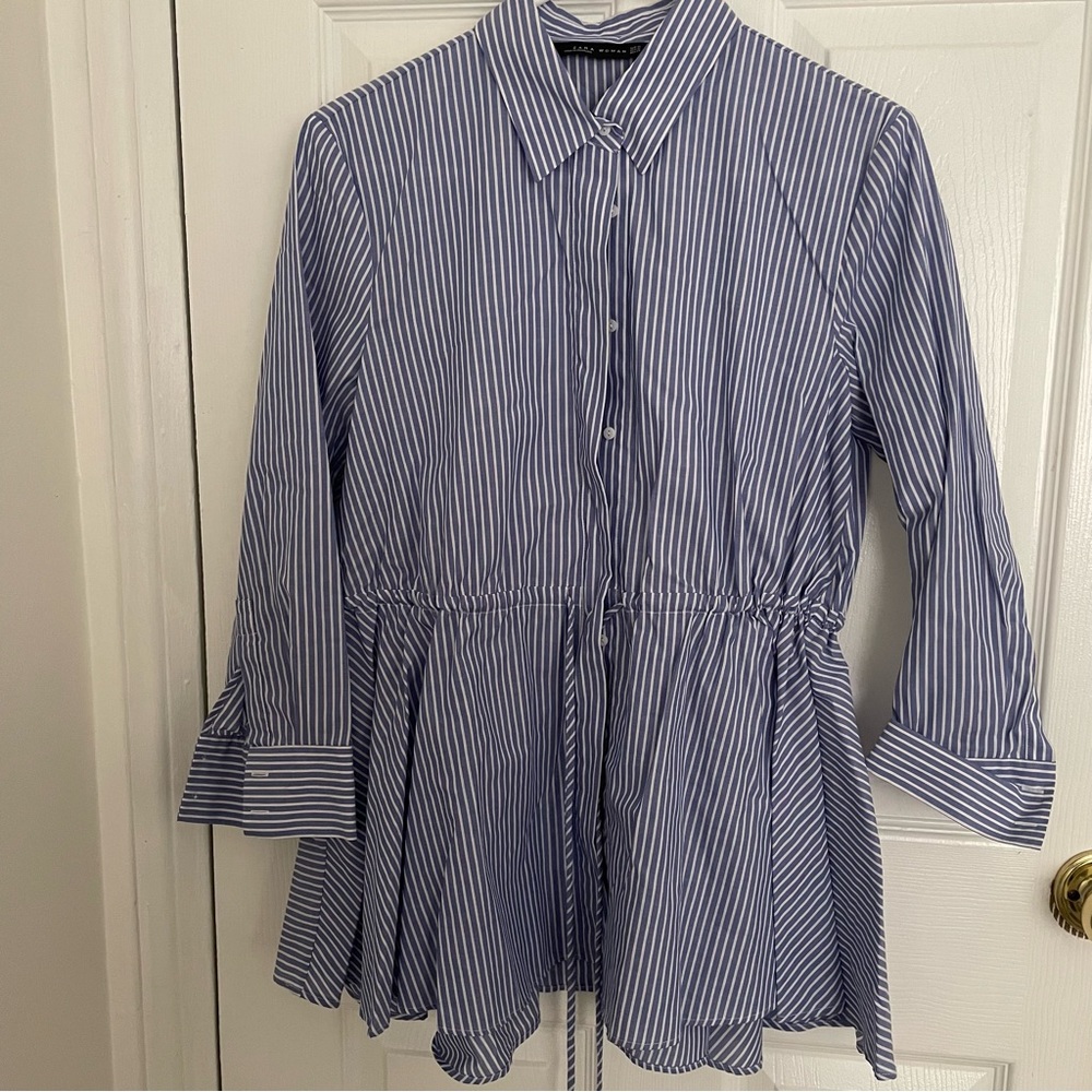 Zara striped blouse